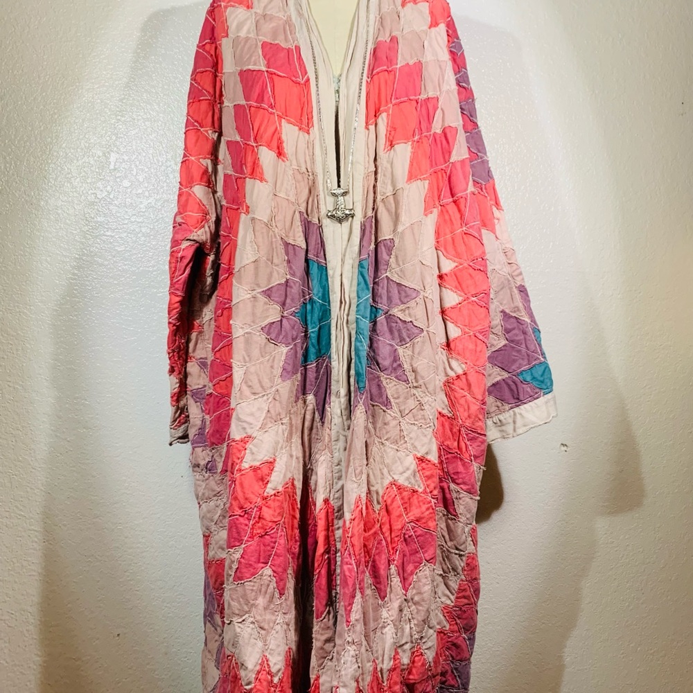 Magnolia Pearl Quilted Diamonds Las Cruces Kimono NWT